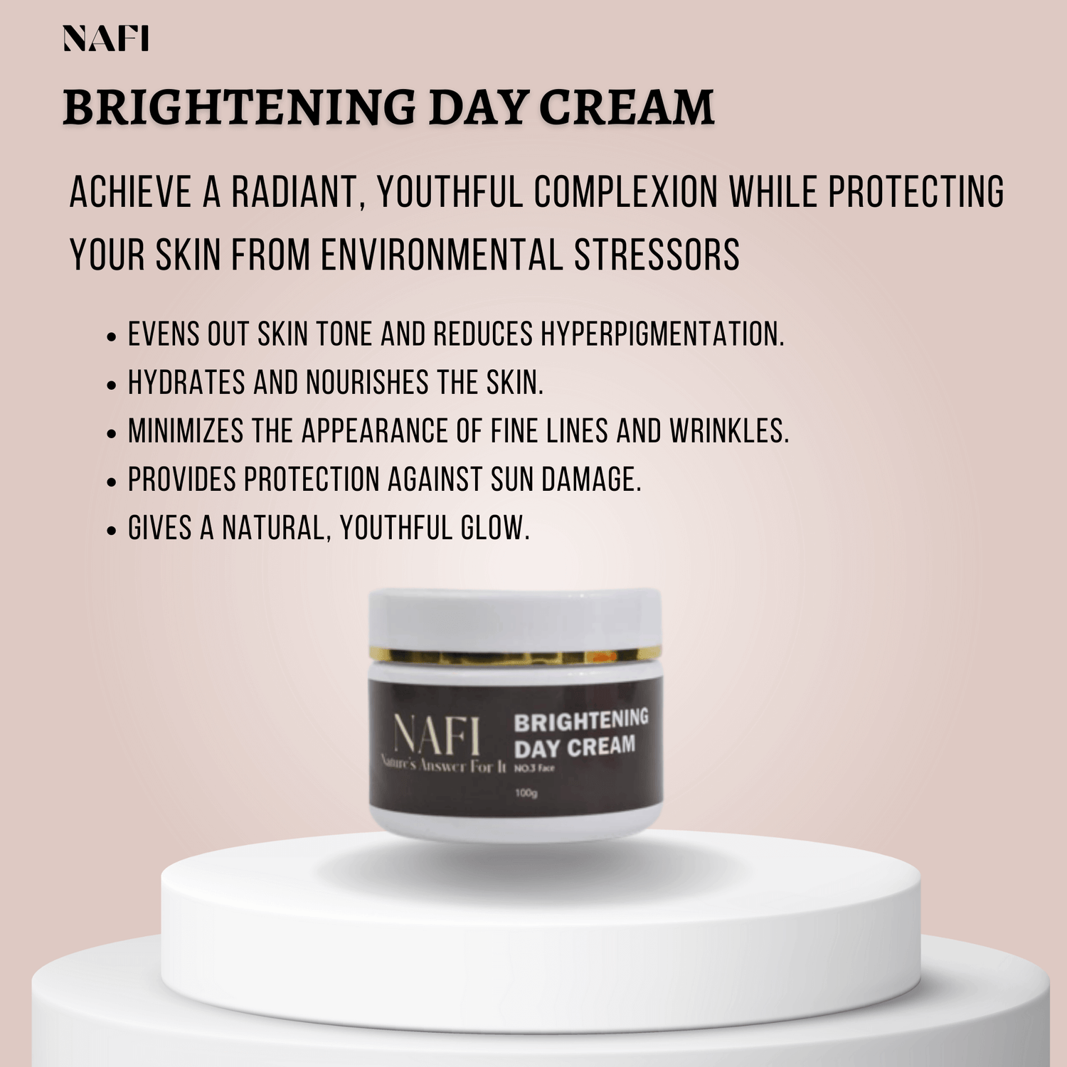 Brightening Day Cream for Glowing Even Skin Tone | Getnafi